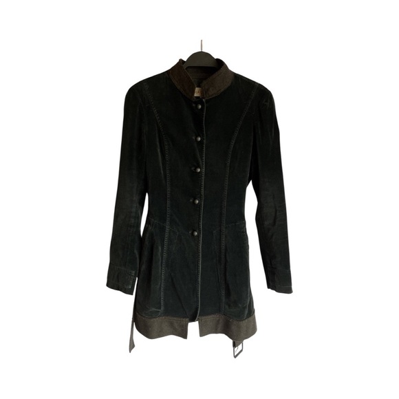 Hache black renfair trench-coat with belt size 42